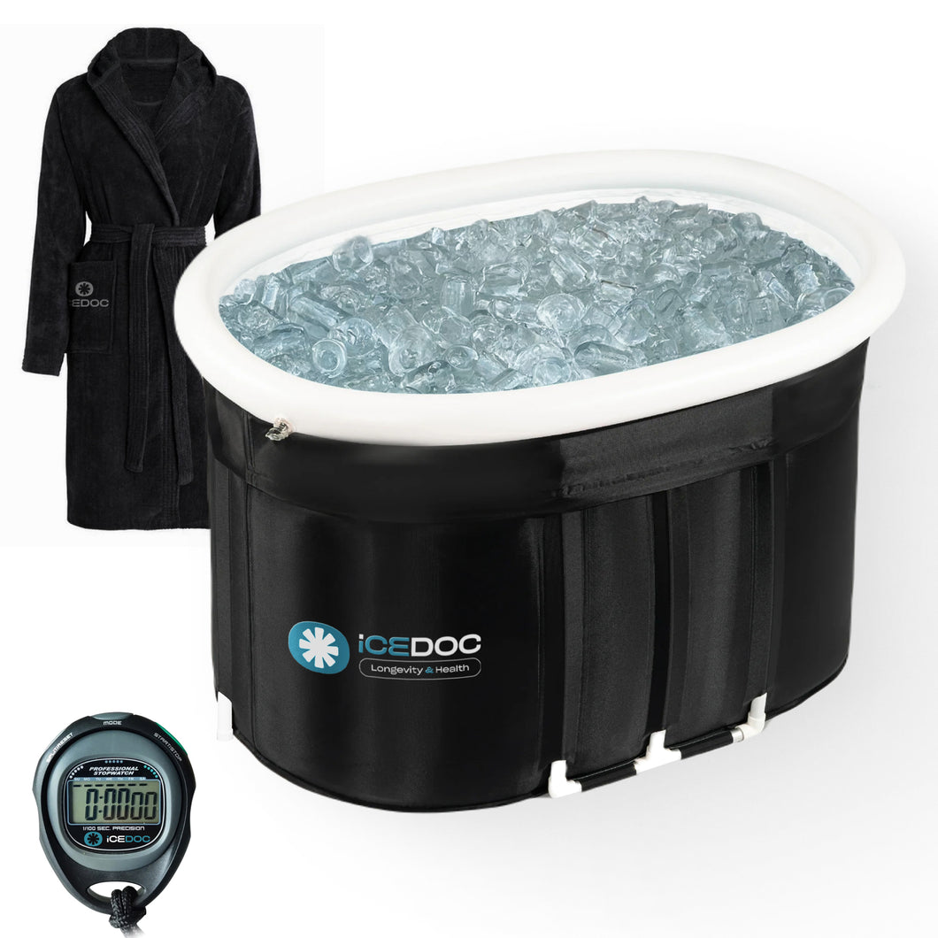 Icedoc Recovery Long Pod XXL, Cold Plunge Ice Bath Tub for Athletes and Adults