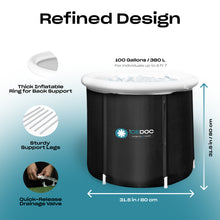 Load image into Gallery viewer, Icedoc Portable Recovery Pod XL, Cold Plunge Ice Bath Tub for Athletes and Adults
